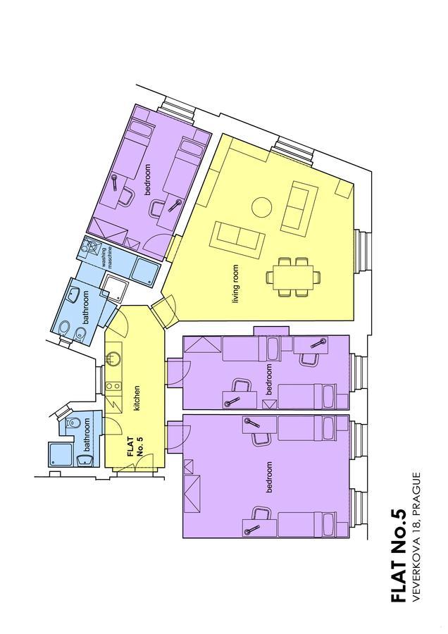 Letna Apartments Prag Eksteriør billede